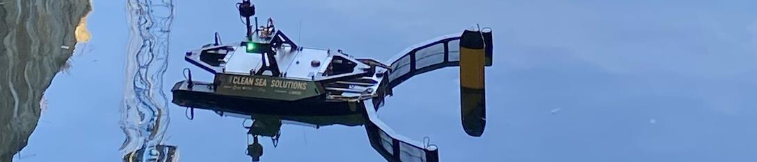 Aquadrone up close in a Norwegian harbour
